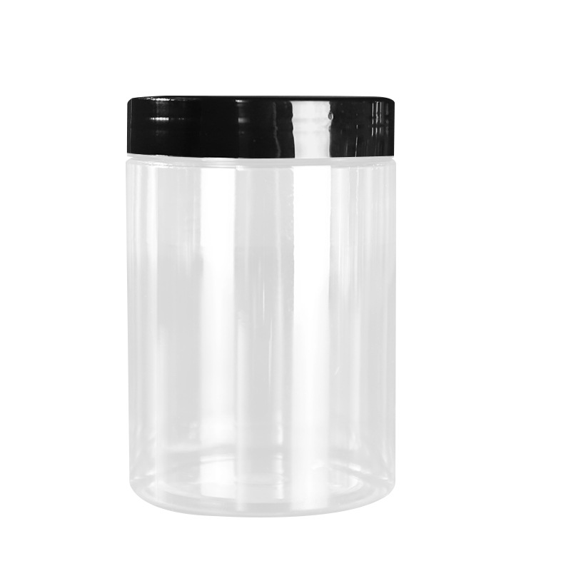 In Stock Fast Delivery 300g Empty Container Clear PET Plastic Jar with Lid