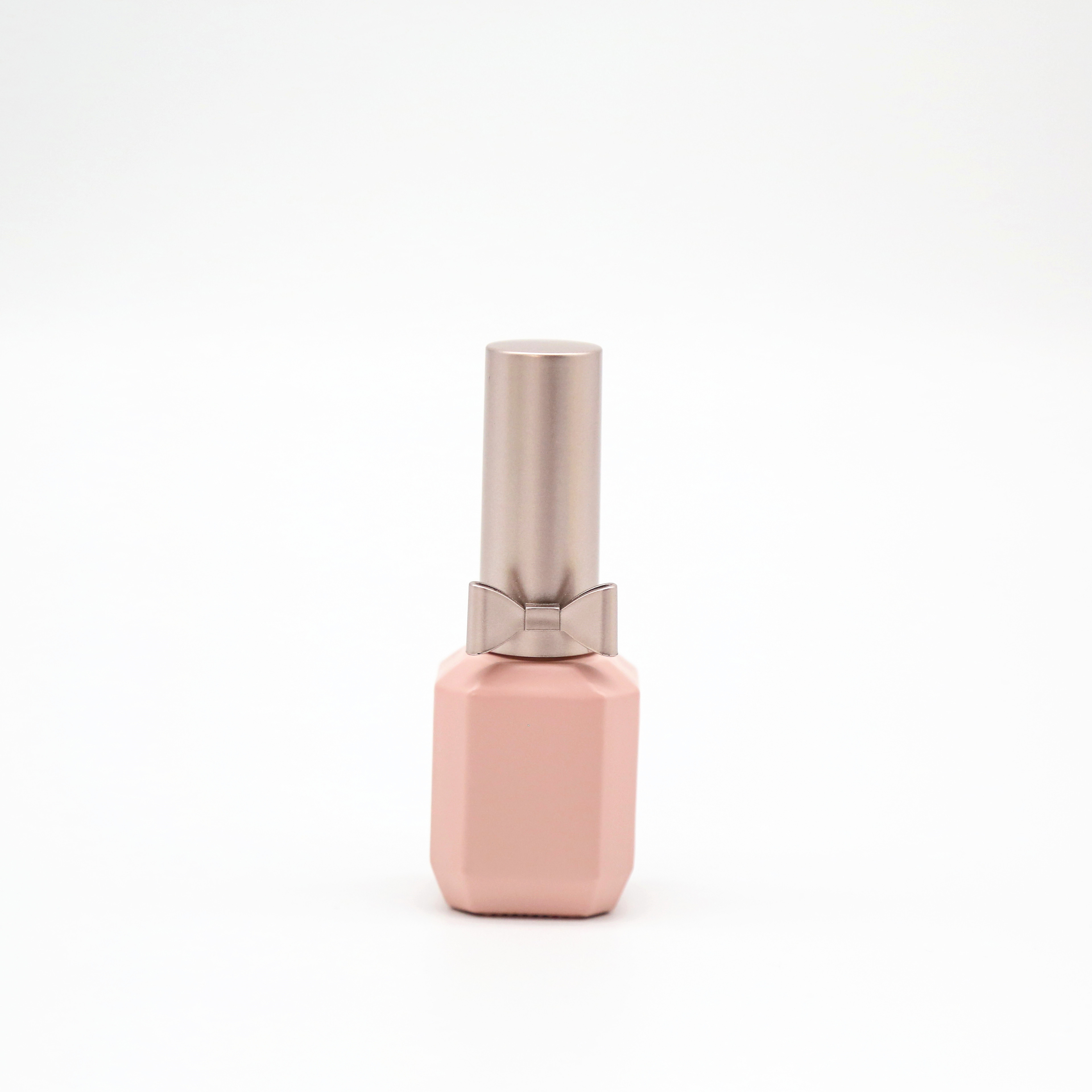 In Stock Free Sample pink glass Nail Polish Bottle Shape 11ml