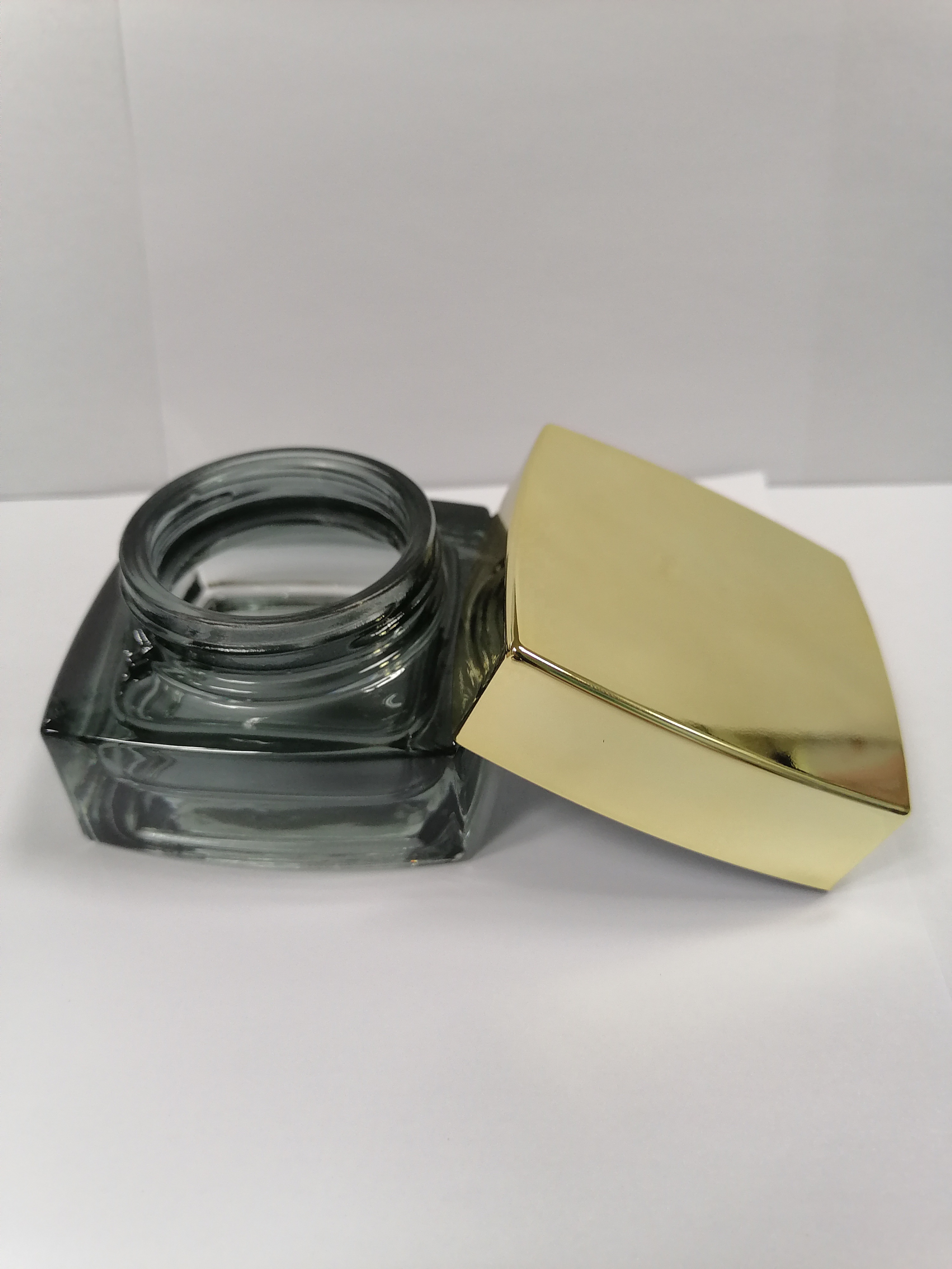 In Stock Glass Jar Manufacturers 20g 50g 40ml 100ml 120ml Empty Cosmetic Cream Jar Glass square