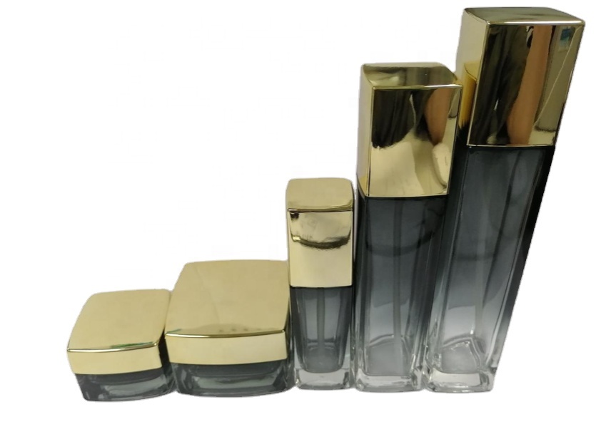 In Stock Glass Jar Manufacturers 20g 50g 40ml 100ml 120ml Empty Cosmetic Cream Jar Glass square
