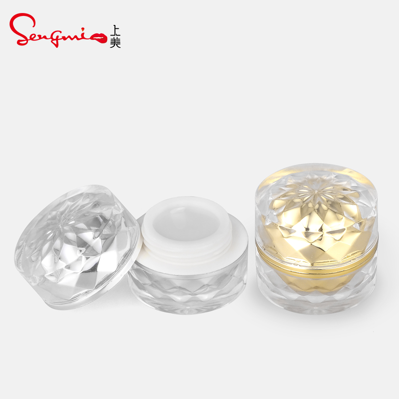 In Stock High Quality Mini Luxury Empty 5g Double Wall Round Empty Plastic Jar