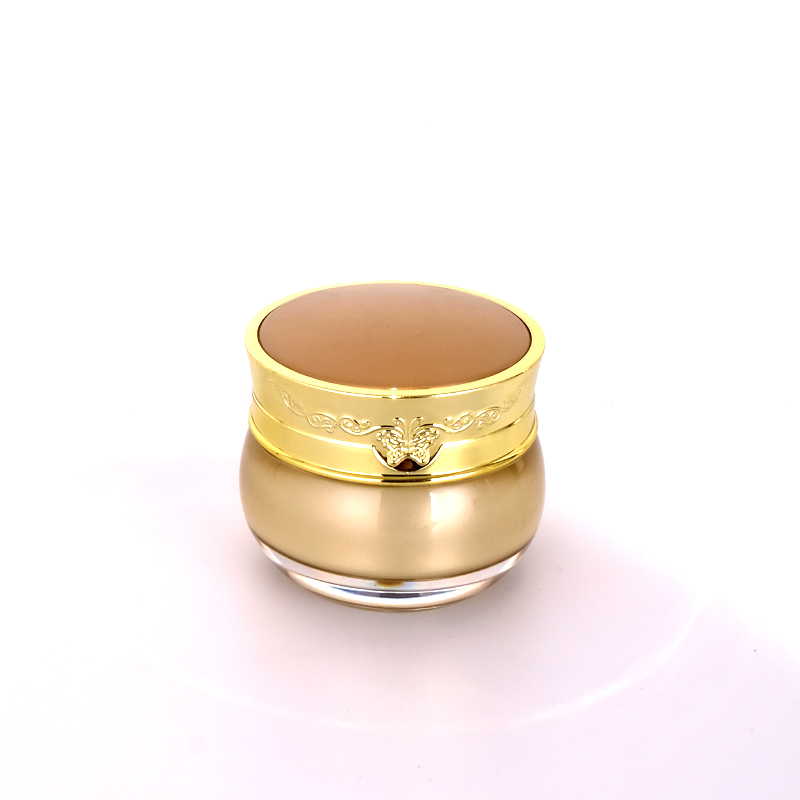 In Stock Hot-Selling 20g Cosmetic White Acrylic Cream Jar with Silver Lid