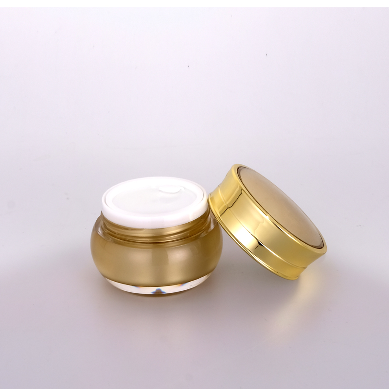 In Stock Hot-Selling 20g Cosmetic White Acrylic Cream Jar with Silver Lid