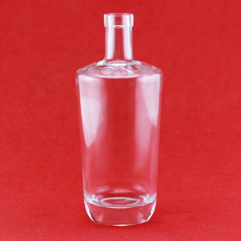 In Stock International Standard Super Flint 500ml 700ml 750ml Round Shape Rum Gin Glass Liquor Bottle With Cork