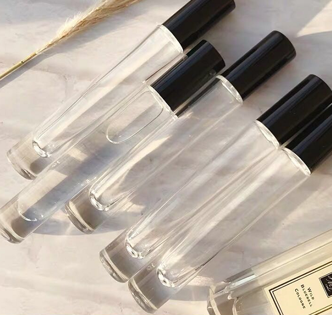 In Stock !Long Slim Empty Glass Smart Collection Perfume Roll On Bottle High Quality 10ml