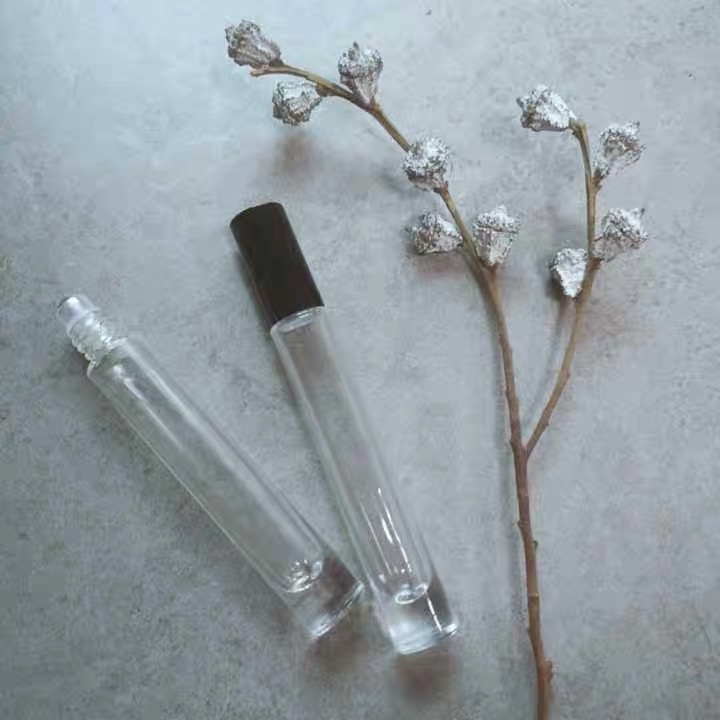 In Stock !Long Slim Empty Glass Smart Collection Perfume Roll On Bottle High Quality 10ml