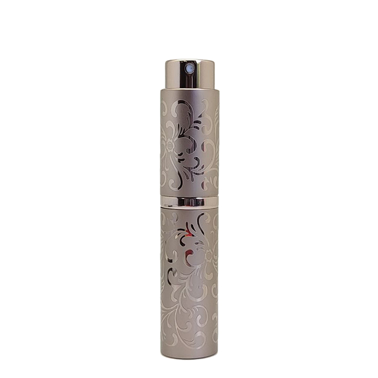 In Stock Mini Travel Perfume Atomizer Empty 10 ml 15ml Reusable Printed Aluminum Perfume Bottles