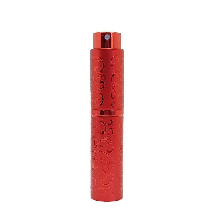 In Stock Mini Travel Perfume Atomizer Empty 10 ml 15ml Reusable Printed Aluminum Perfume Bottles
