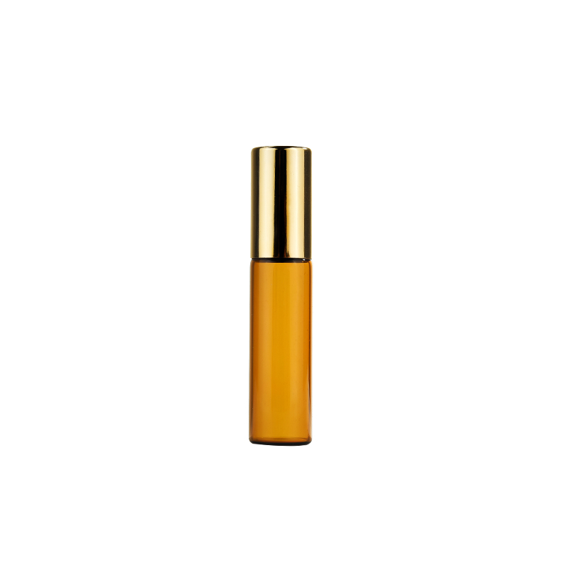 In Stock Tincture Bottle amber blue clear 10ml 5ml small essential oil perfume glass bottle with steel roll on cap for perfume