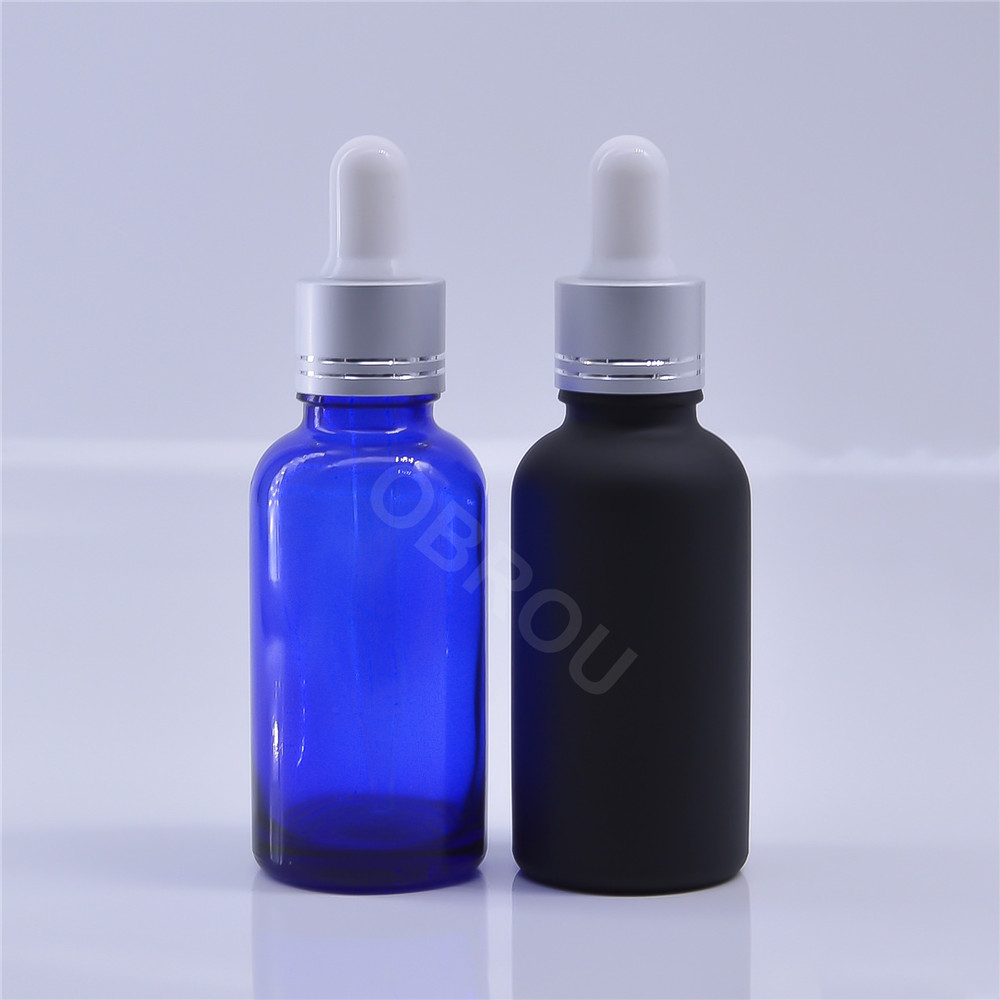 In Stock, green amber blue clear 30ML glass dropper bottle with box cosmetic perfume essential oil bottles