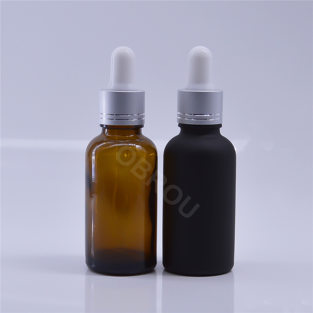 In Stock, green amber blue clear 30ML glass dropper bottle with box cosmetic perfume essential oil bottles