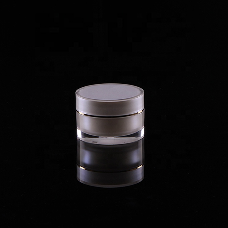 In Stock plastic acrylic empty cream jar container for skin care cosmetic jar 50ml