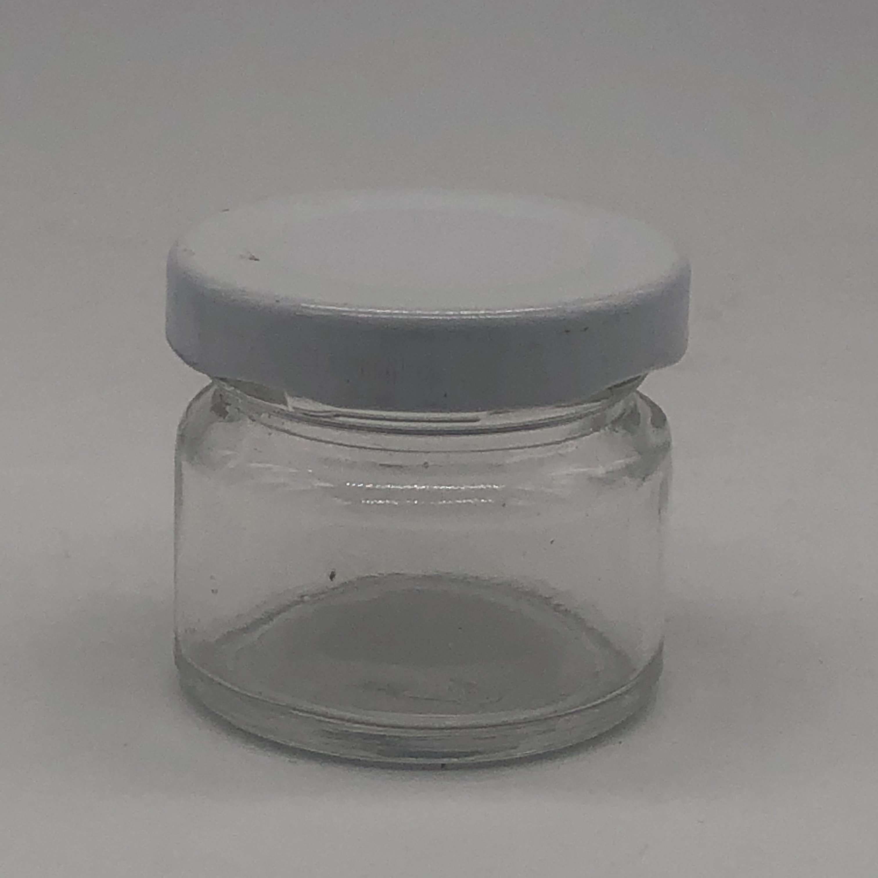 In stock 1 oz,5ml,10ml,15ml,20ml glass clear nest honey jar with metal lid