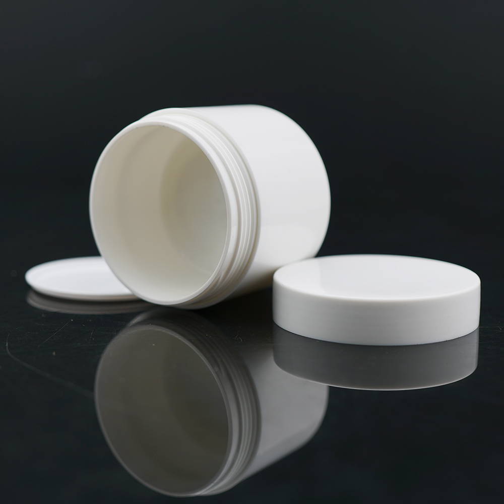 In stock 100g 150g 200g 250g white PP cosmetic double wall cream jar