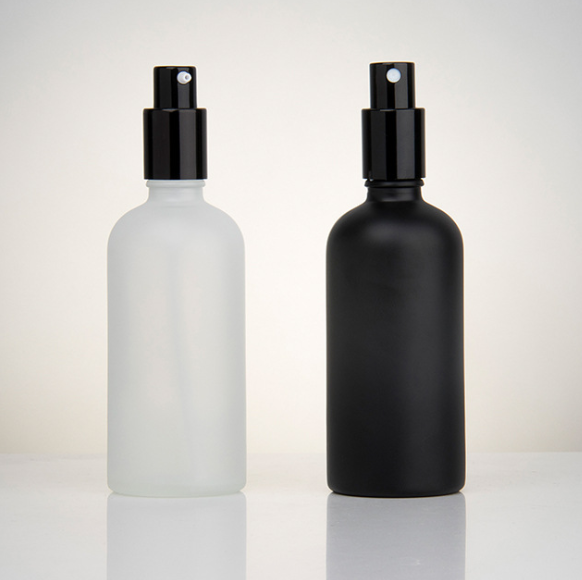 In stock !100ml Colored Matte Frosted Empty Glass Spray Perfume Bottle