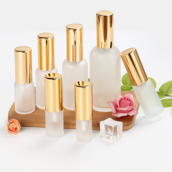 In stock !100ml Colored Matte Frosted Empty Glass Spray Perfume Bottle
