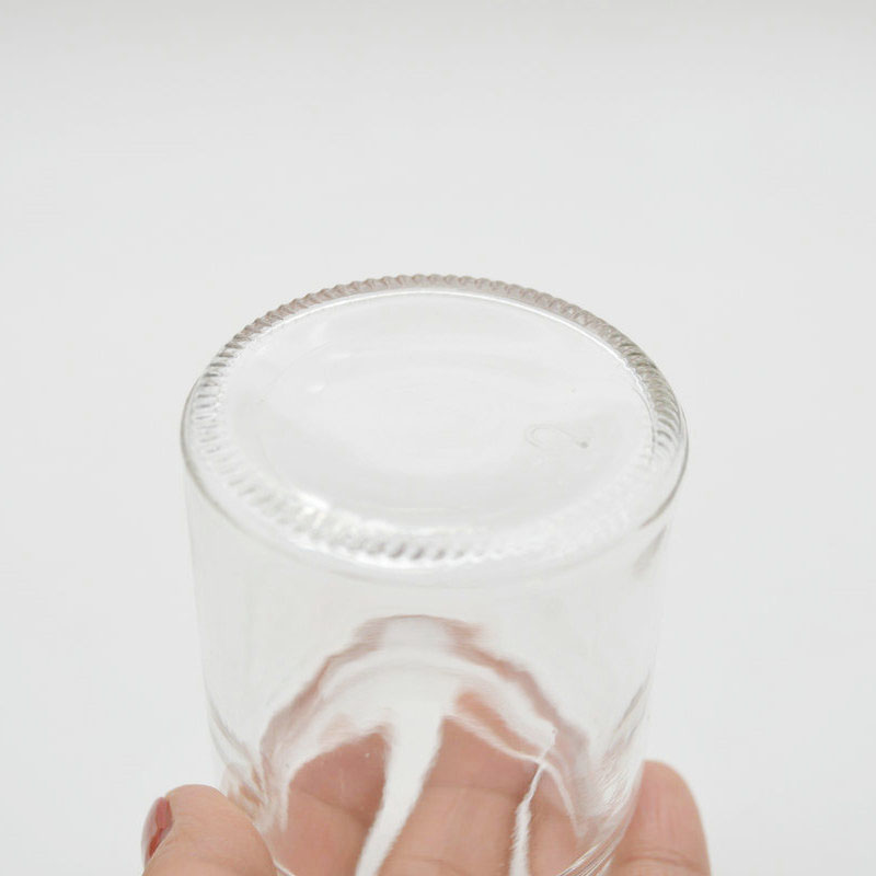 In stock 100ml clear round food storage honey jam glass jars glass candle jars