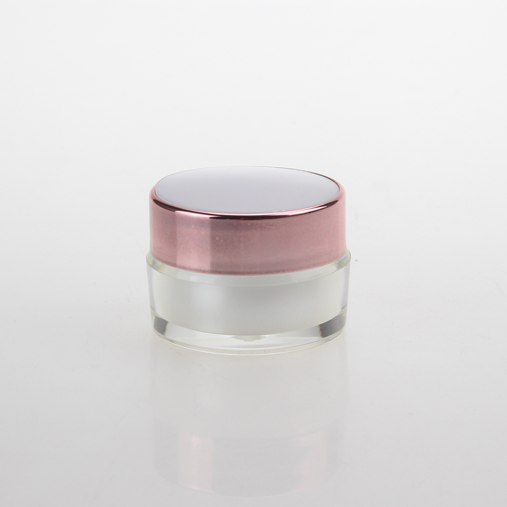 In stock 10g White Empty Acrylic Jar luxury cosmetic packaging jar Plastic Cream