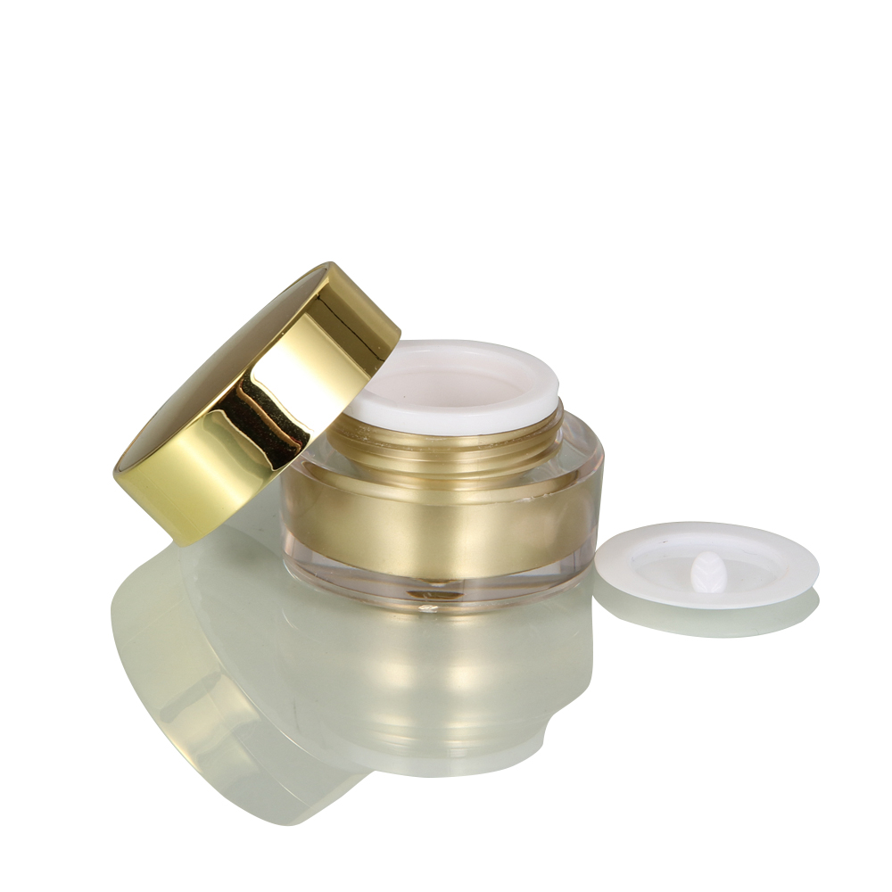 In stock 10g White Empty Acrylic Jar luxury cosmetic packaging jar Plastic Cream