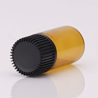 In stock 1ml 2ml 3ml 5ml amber glass vials essential oil bottle with screw cap and plug (MG10)