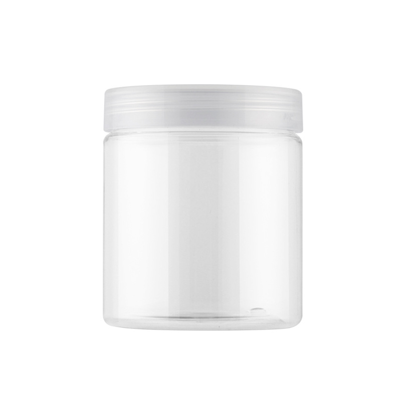 In stock 200g 250g wide mouth PET cosmetics facial cream empty jar