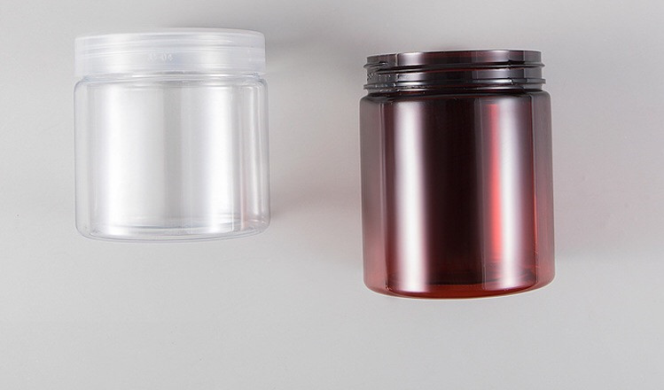 In stock 200g 250g wide mouth PET cosmetics facial cream empty jar