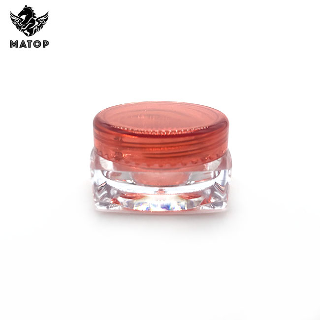 In stock 3g 5g mini plastic cosmetics cream jar for nail powder