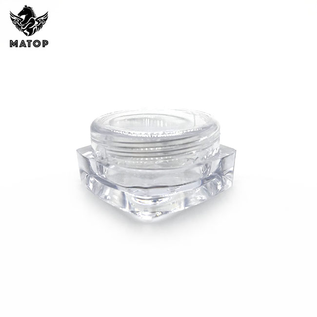 In stock 3g 5g mini plastic cosmetics cream jar for nail powder