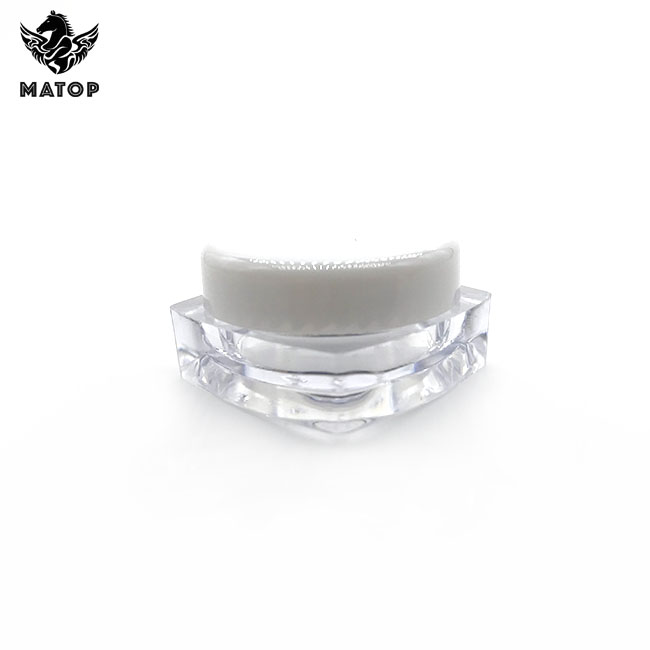 In stock 3g 5g mini plastic cosmetics cream jar for nail powder