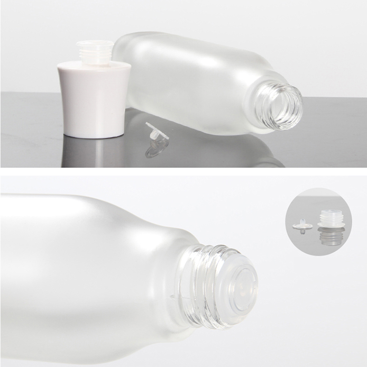 In stock 40ml 100ml 120ml Skincare Cosmetic Containers Glass Bottle And Jar