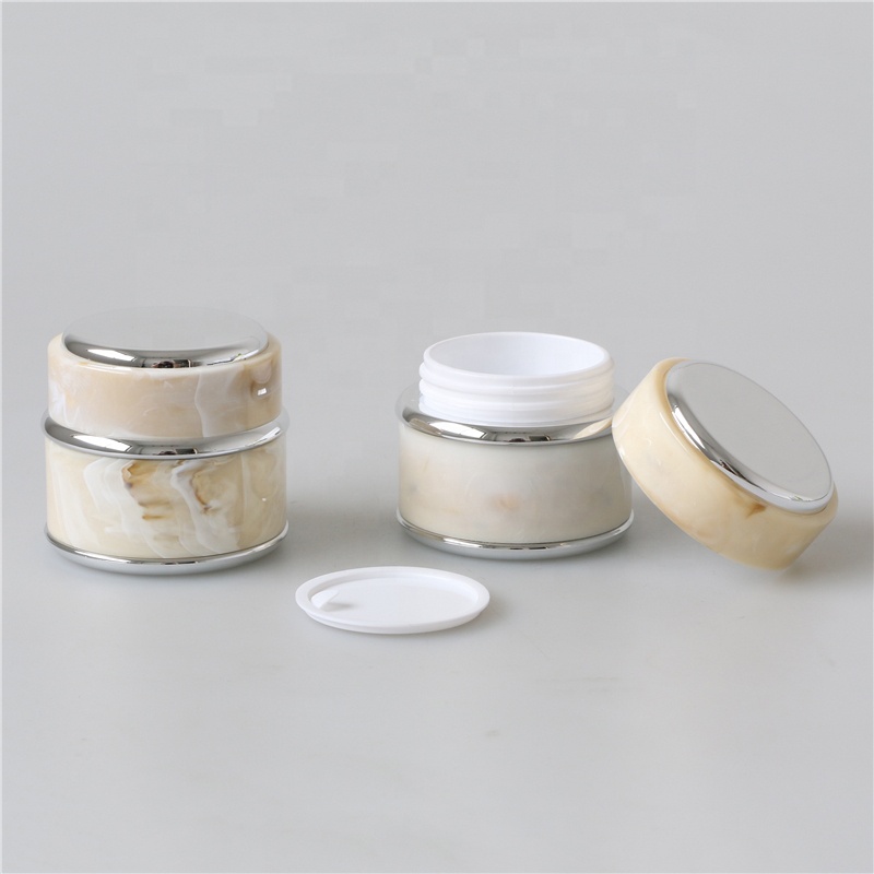 In stock 5ml 7ml 15ml 30ml 50ml marble eye cream jar nail gel 24 hours ship