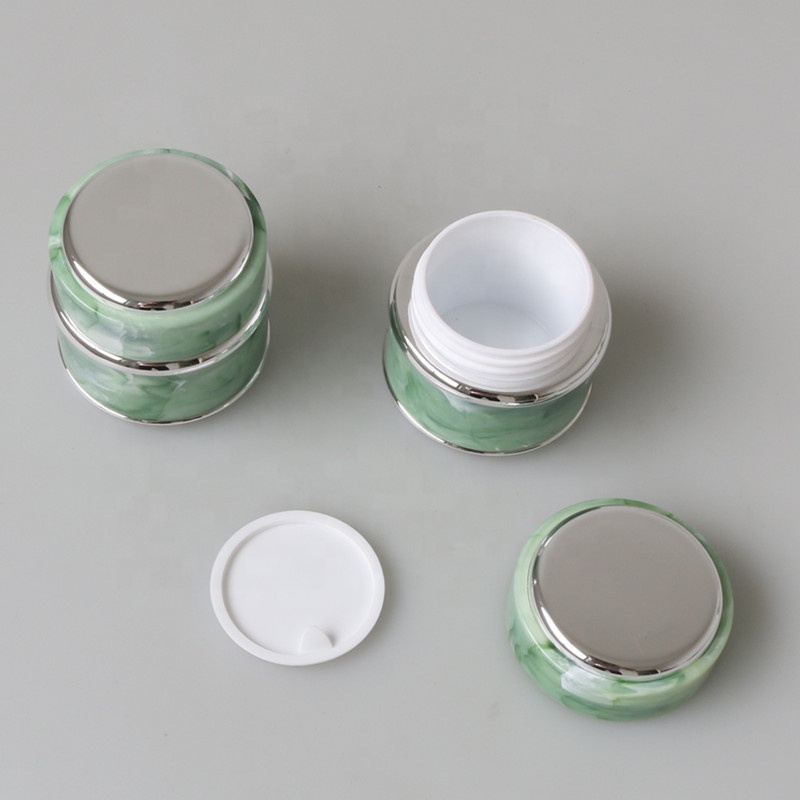 In stock 5ml 7ml 15ml 30ml 50ml marble eye cream jar nail gel 24 hours ship