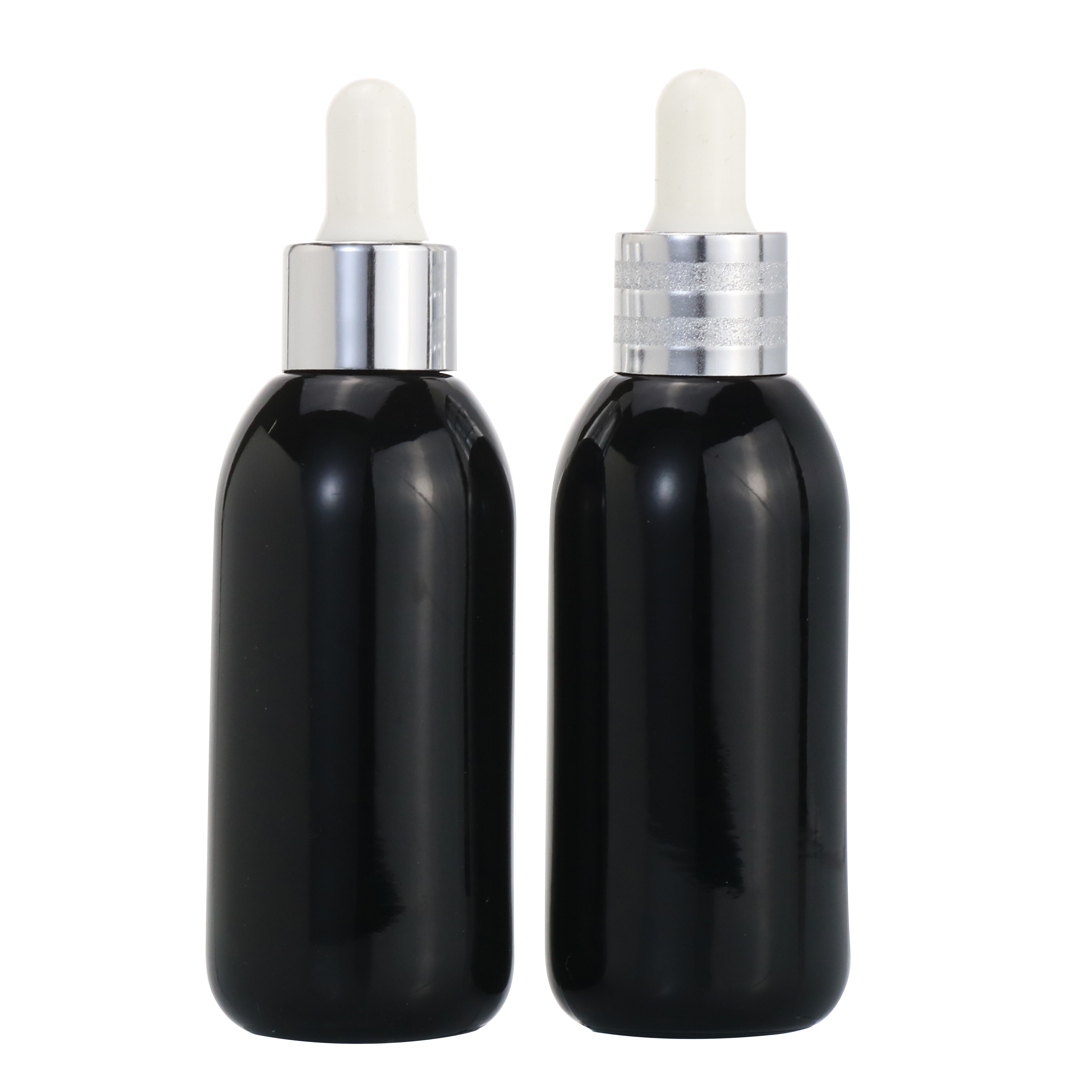 In stock Black beard oil packaging 30ml glass oil 1oz dropper tincture bottles with golden pipet flesjes