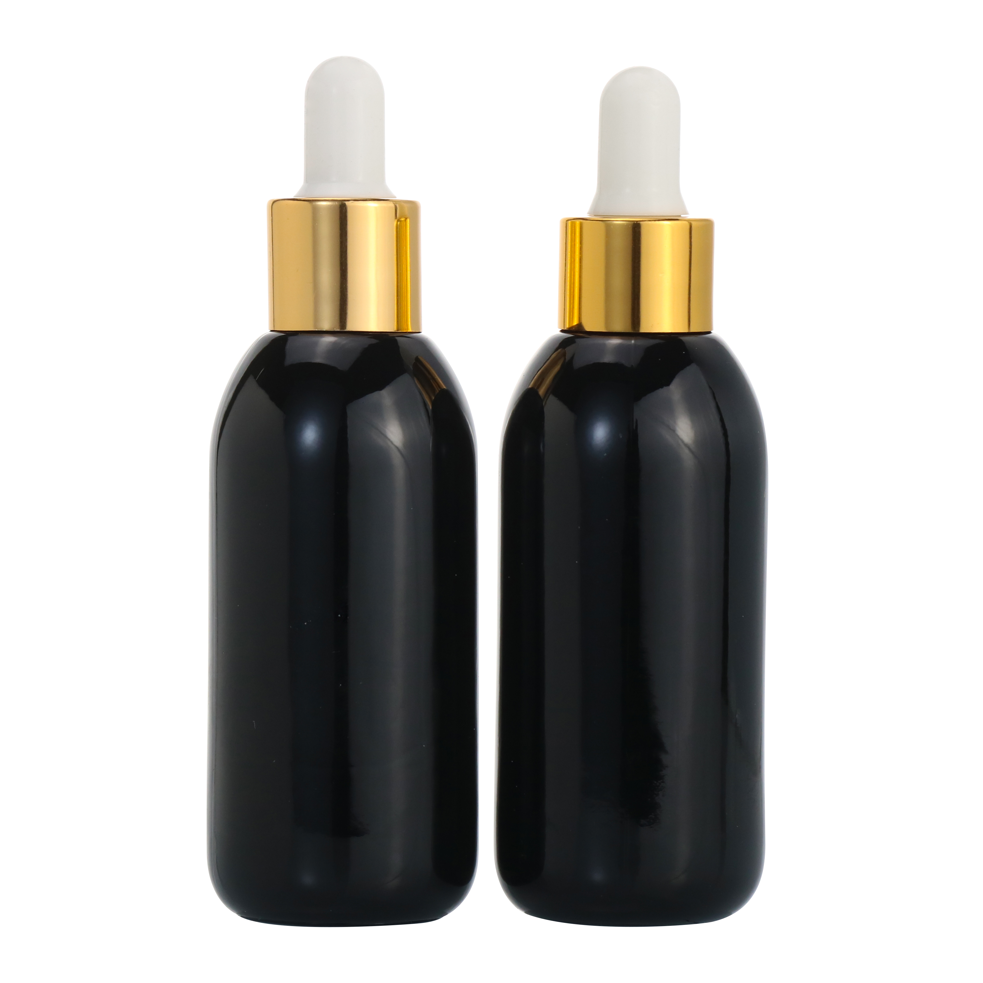 In stock Black beard oil packaging 30ml glass oil 1oz dropper tincture bottles with golden pipet flesjes