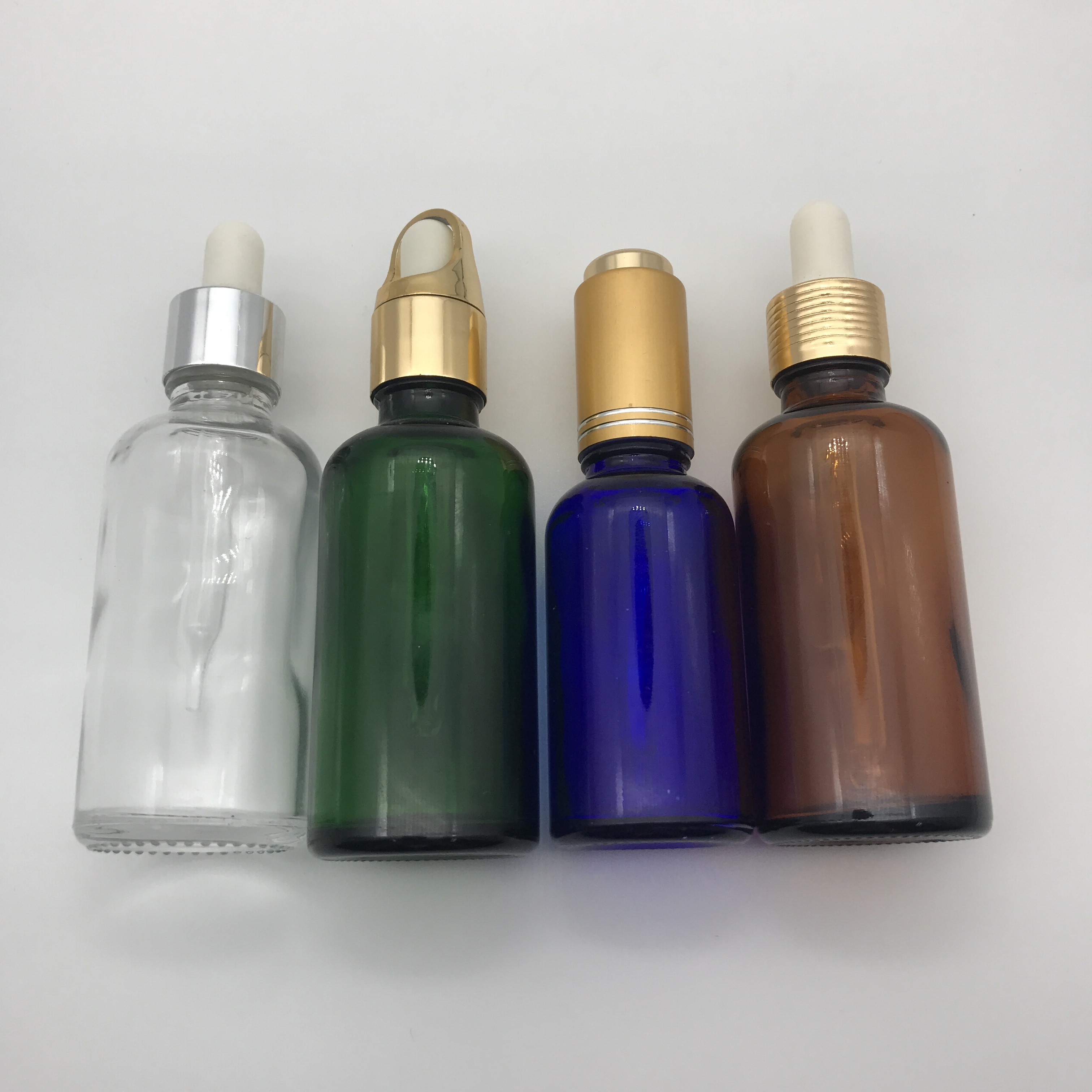 In stock Colored 15ml 30ml 50ml Essential Oil Glass Dropper Bottle