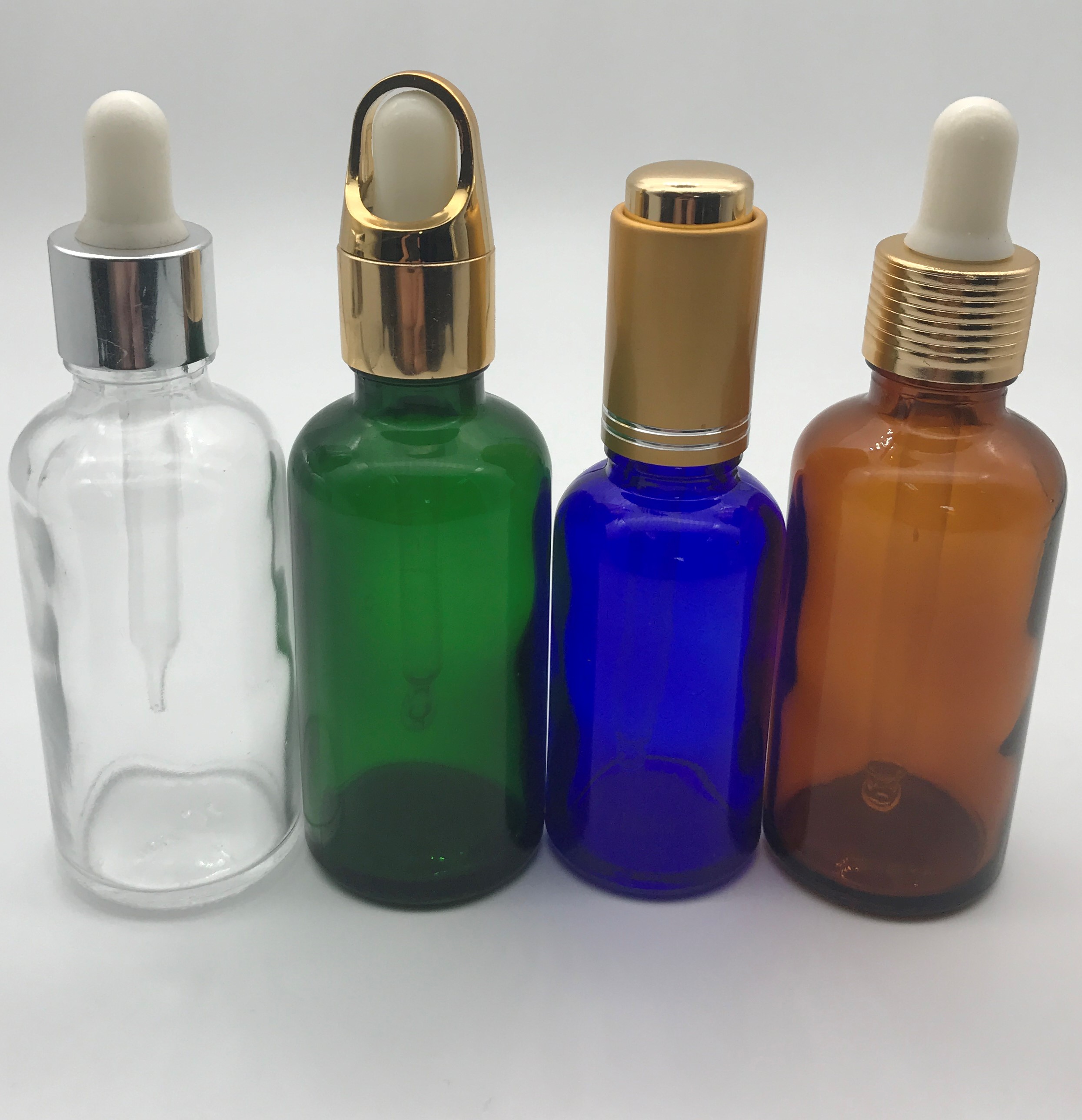 In stock Colored 15ml 30ml 50ml Essential Oil Glass Dropper Bottle