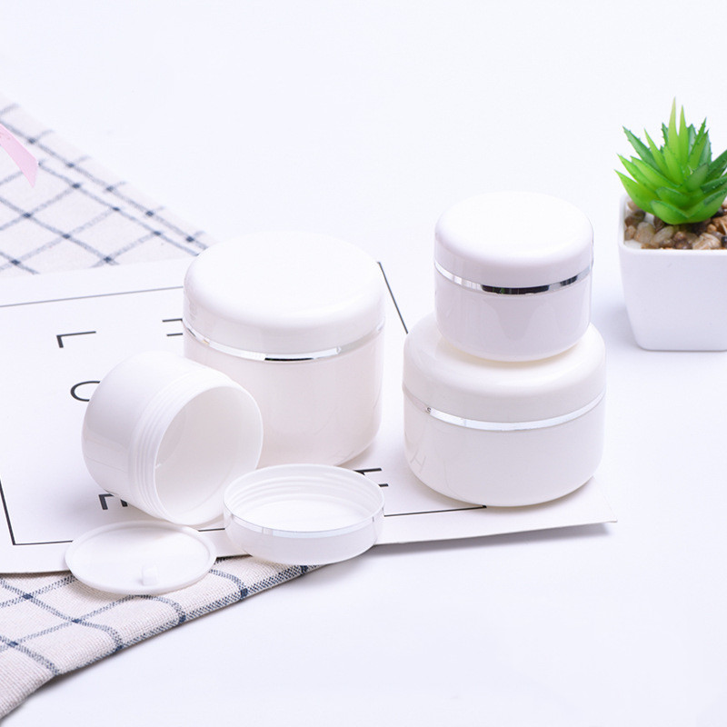 In stock Cream jar 20ml 30ml 50ml 100ml 150ml 200ml 250ml 1oz 8oz High-end plastic white cosmetic jar