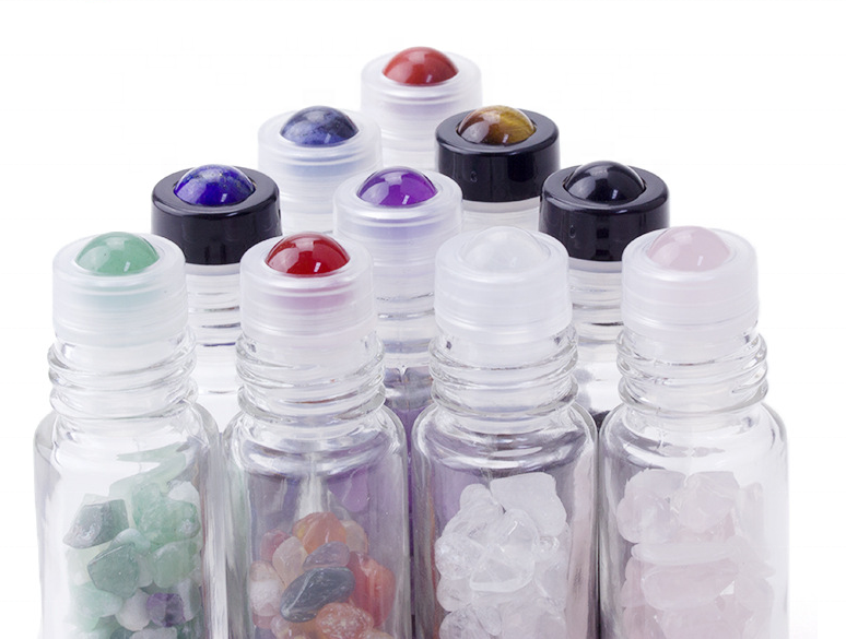 In stock ! Gemstone Roller Ball Crystals Roller Ball For Glass Roll On Bottle