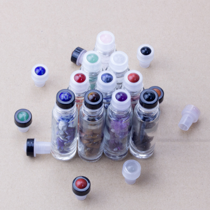 In stock ! Gemstone Roller Ball Crystals Roller Ball For Glass Roll On Bottle