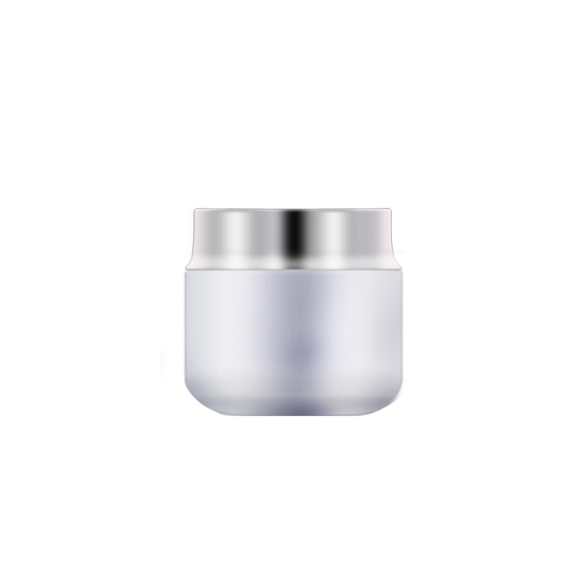 In stock clear glass cream jar 30g 50gskincare cosmetic packaging for face cream container with silver cap