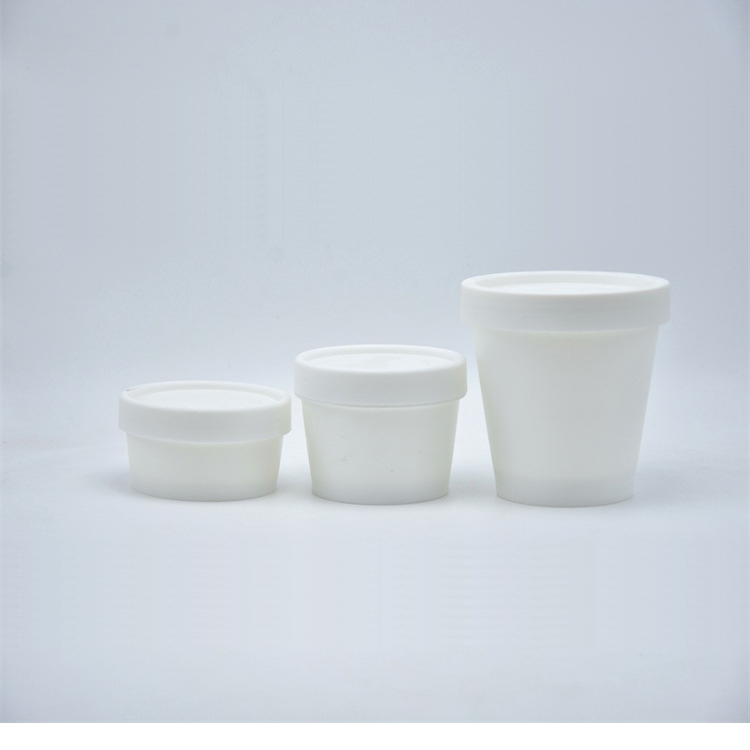 In stock cosmetic cream cheap plastic jars 200ml PP recyclable material for wholesales In stock cosmetic cream cheap plastic jar