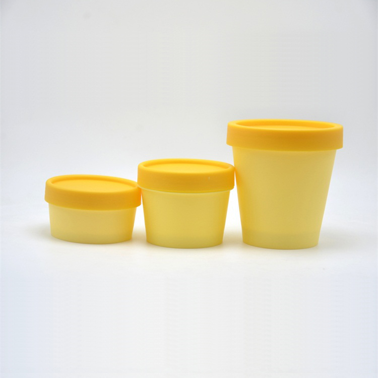 In stock cosmetic cream cheap plastic jars 200ml PP recyclable material for wholesales In stock cosmetic cream cheap plastic jar