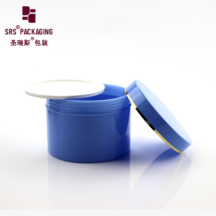 In stock cosmetic cream cheap plastic jars 400ml PP recyclable material for wholesales
