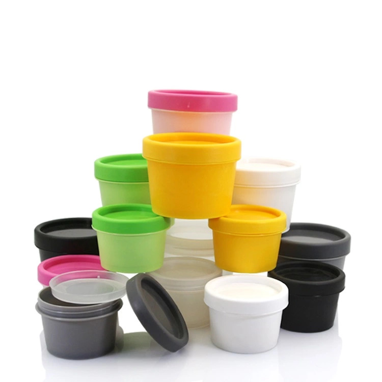 In stock cream container 50g 100g 200g facial mask plastic jar for cosmetic packaging