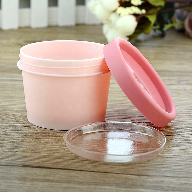 In stock cream container 50g 100g 200g facial mask plastic jar for cosmetic packaging