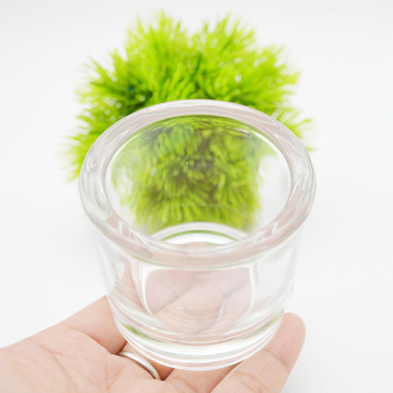 In stock empty glass candle jars 80ml clear glass holders containers
