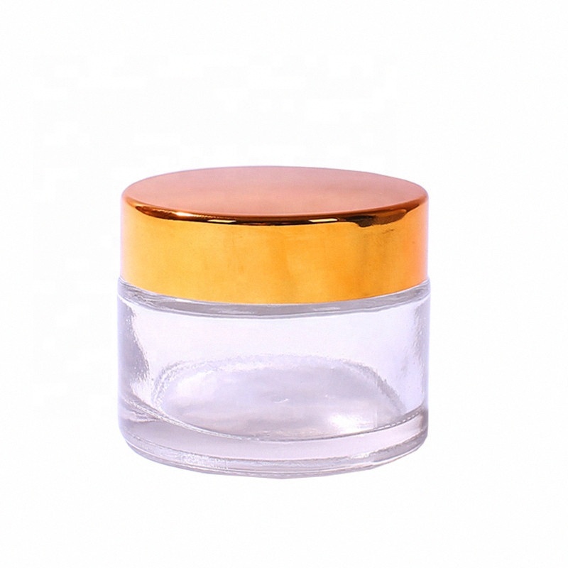 In stock glass jar skin care 30g lip butter jar with lids for body butter