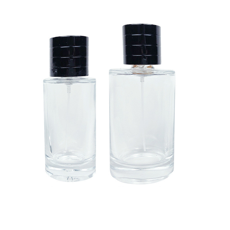In stock glass perfume bottle 100ml  perfum bottle luxury glass  round glass perfume bottles