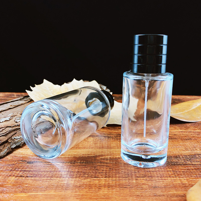In stock glass perfume bottle 100ml perfum bottle luxury glass round glass perfume bottles