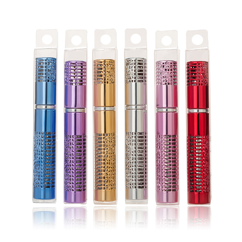 In stock mini perfume bottle 5ml  moisturizing spray bottle glass  small perfume aluminum bottle